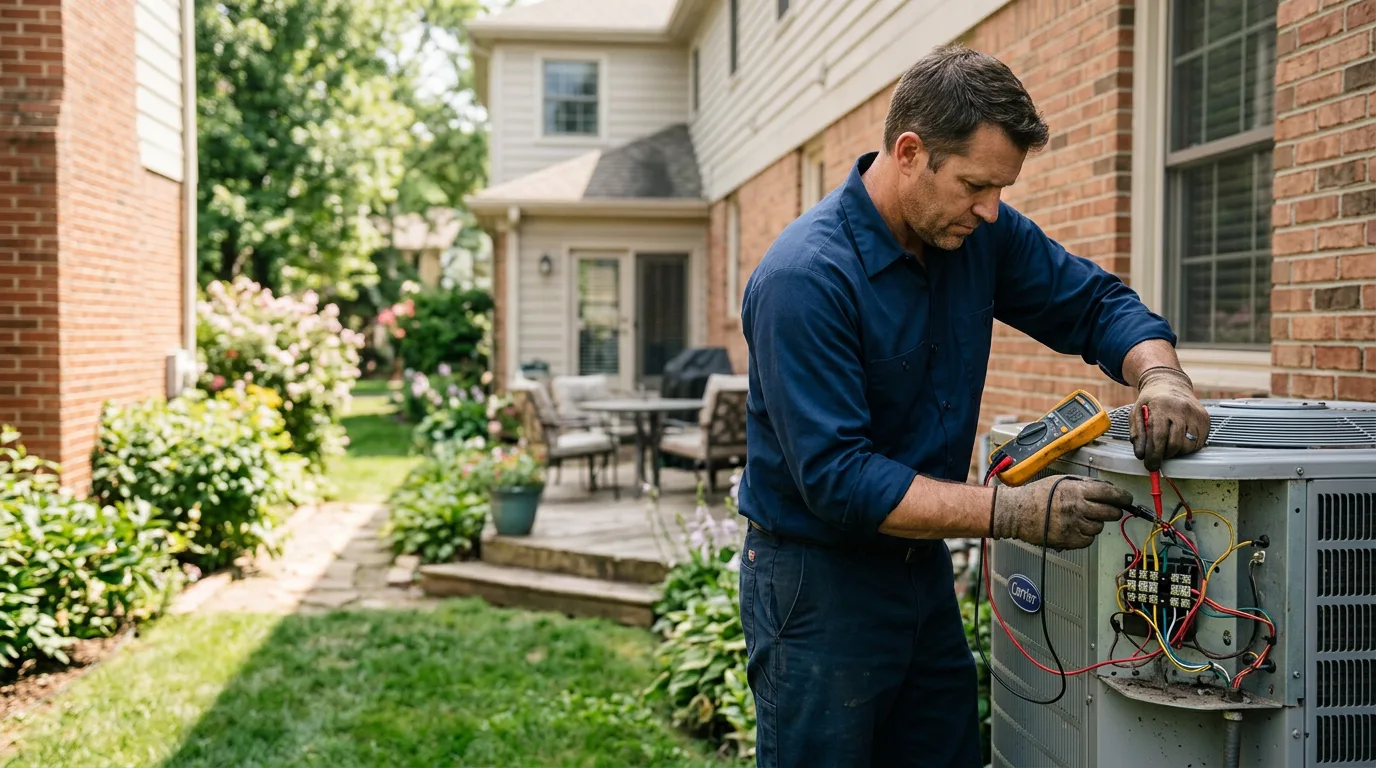 HVAC technician working near Changewater, NJ